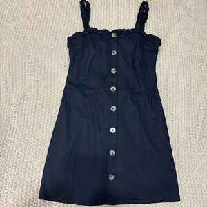 Black button up dress